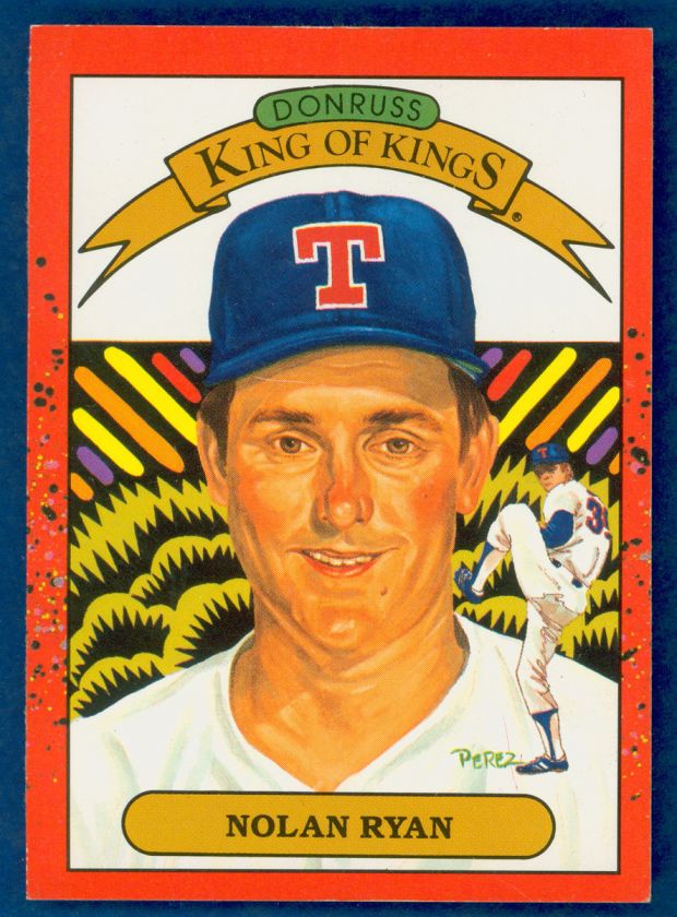 1990 Nolan Ryan Rangers Donruss # 659 ERROR Card  