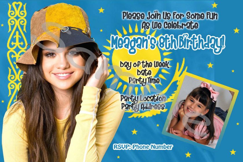 Wizards of Waverly Place Selena Gomez Birthday Invitations & Party 