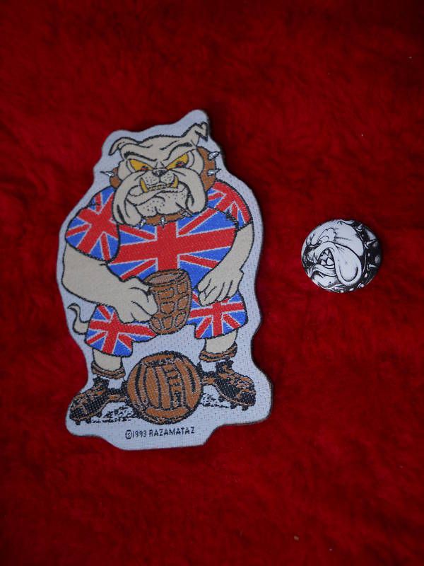 New BuLLdog Patch UK england Working Class Sport PiN  