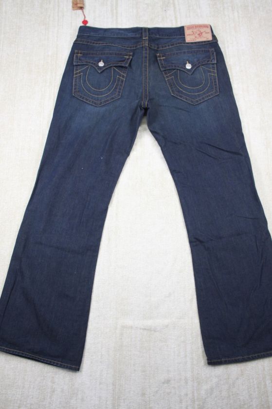 True Religion Mens Jeans Billy Boot Cut Size 38 (Twotimer Dark Wash 