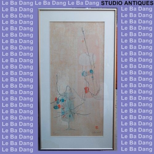 LEBADANG Le Ba Dang FLEURS DAMITIE Lithograph SIGNED  