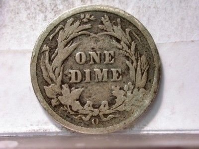 1895 O GOOD SILVER BARBER DIME ID#L341  