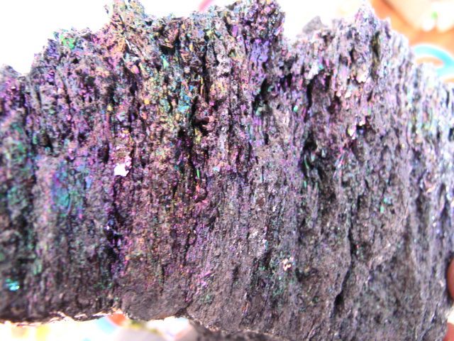 QUARTZ CRYSTAL STONE ORIGINAL carborundum RAINBOW  