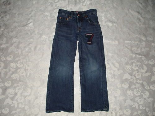 NICE Boys BABY GAP Denim JEANS Sz 5T #7 Patch Adj Waist  