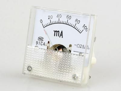 New Analog AMP Panel Meter Gauge DC 0~100mA 91C4  