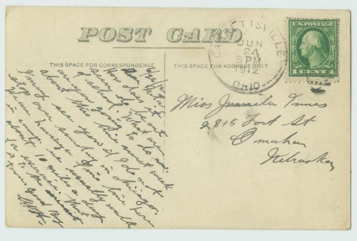 GREAT VINTAGE POSTCARD IT IS POSTMARKED 1912 AND IN GOOD CONDITION 