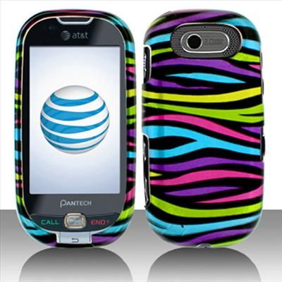 Rainbow Zebra Hard Case Cover for Pantech Ease P2020  