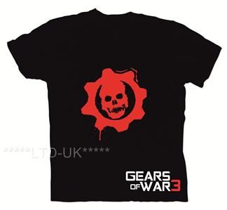 GEARS OF WAR 3 GAMERS ADULTS T SHIRTS   XBOX   CARMINE  