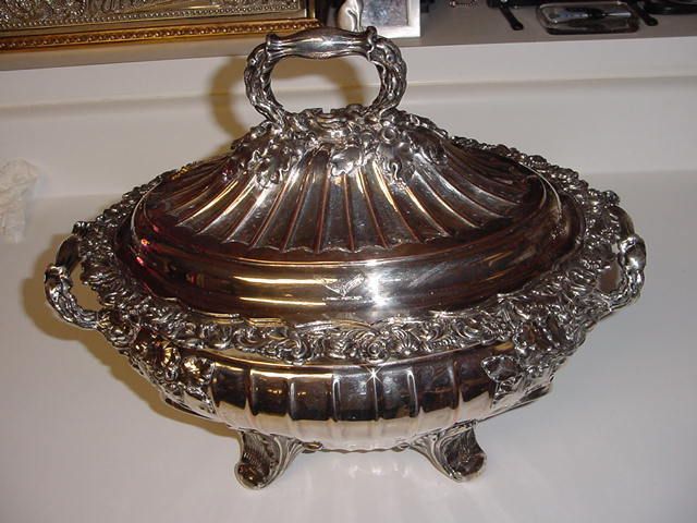 Sheffield Plate Soup Tureen / English circa 1825  