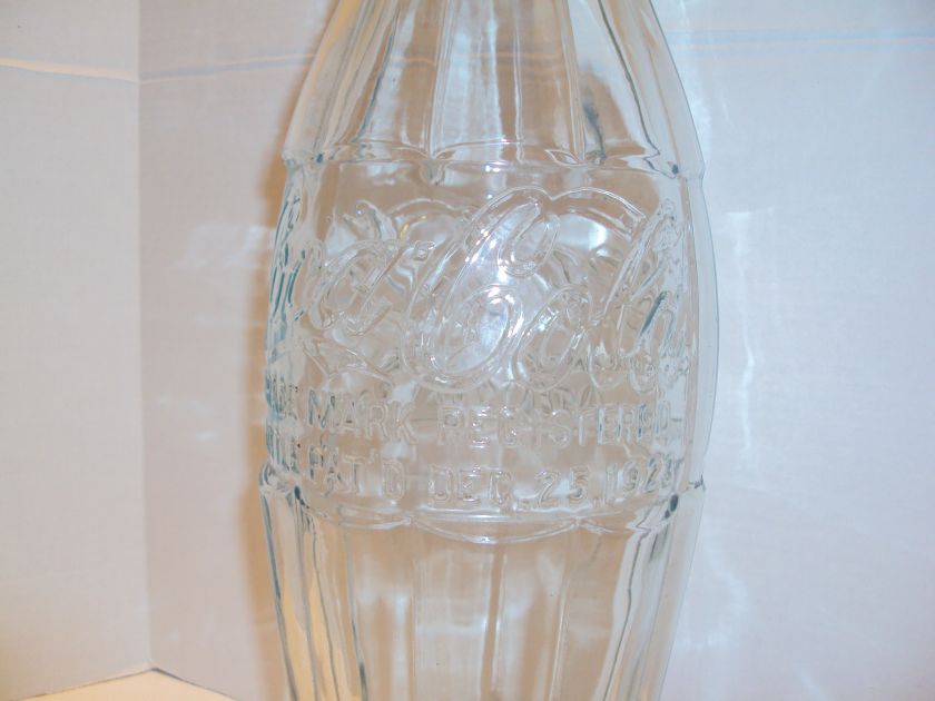 1950S COCA COLA EMBOSSED PAT.D CHRISTMAS BOTTLE  