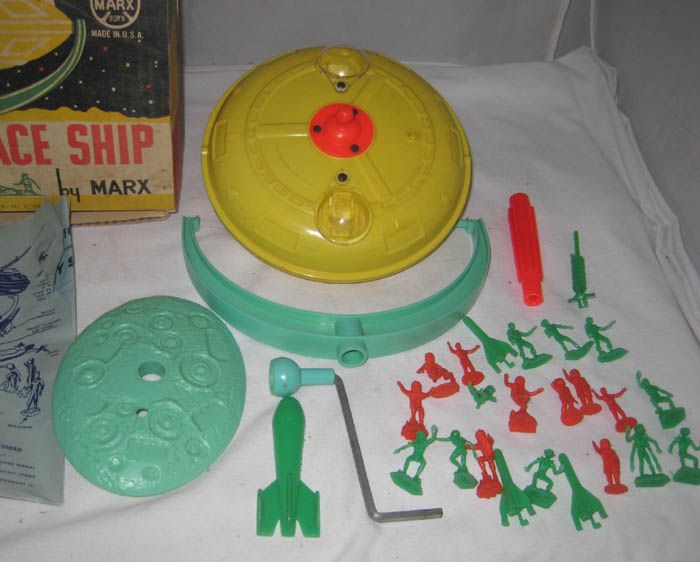 1960s MARX THE MYSTERY SPACE SHIP GYRO POWERED AS SEEN ON TV  