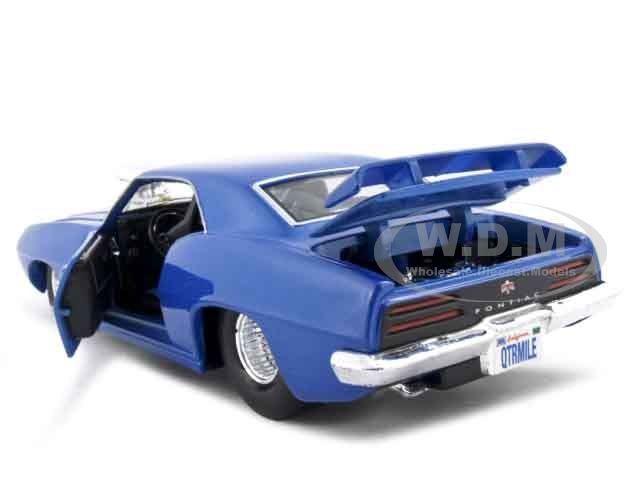 1969 PONTIAC FIREBIRD BLUE PRO STREET 124 DIECAST CAR  