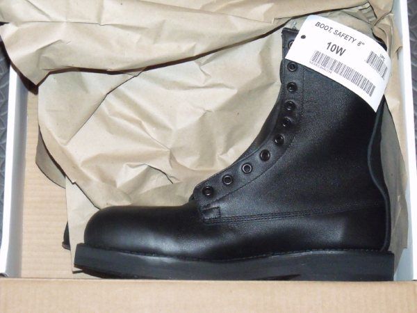 NEW STEEL TOE ADDISON US ARMY SAFETY BOOTS LEATHER WORK  