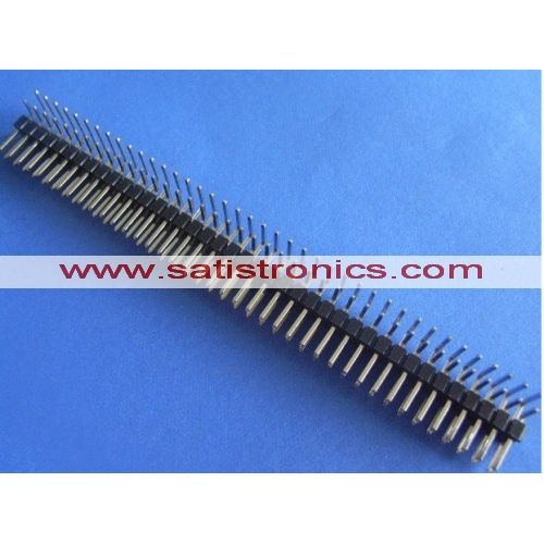 This auction is for 7pcs 2.54mm 2x40 Pin Angle Male Double Row Header 