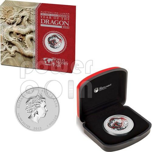   World Money Fair WMF Show 1 Oz Silver Proof Coin 1$ Australia 2012