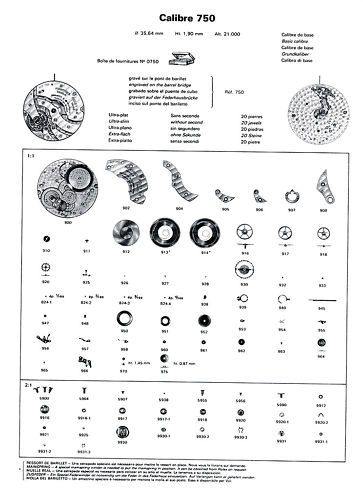 Rolex Calibre Movement FULL Spare Parts Service Catalog  