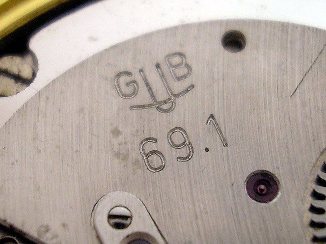 GUB GLASHUTTE CAL.69.1 VINTAGE MILITARY GERMAN DEMOCRATIC REPUBLIG 