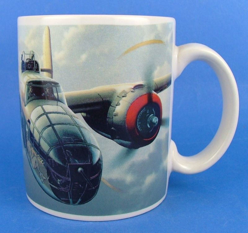 Stokes B 25J Yellow Rose Mitchell Aircraft Airplane Mug  