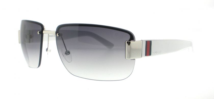 GUCCI GG 2851/S OSR SILVER/WHITE GG2851 SUNGLASSES 827886693566 E 