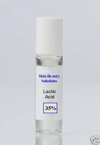 Lactic Acid 35% Roll On Peel SPOTS Acne Wrinkles + More  