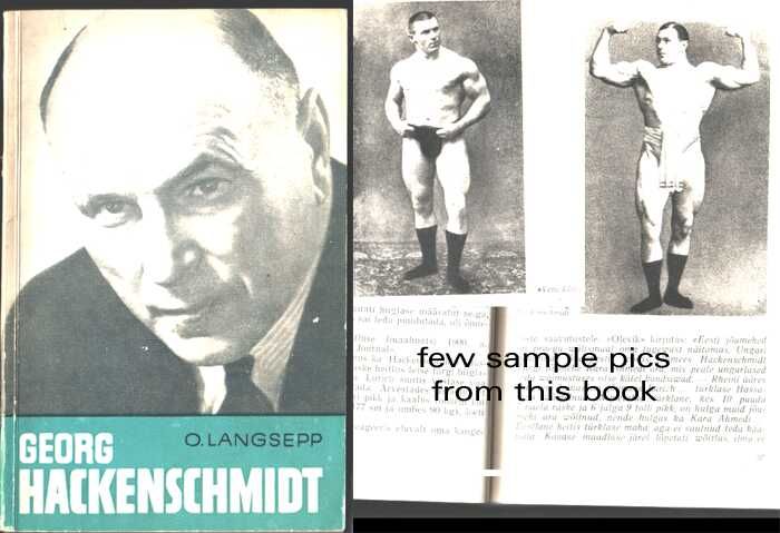 Wrestling champ GEORG HACKENSCHMIDT book ESTONIA 1968  