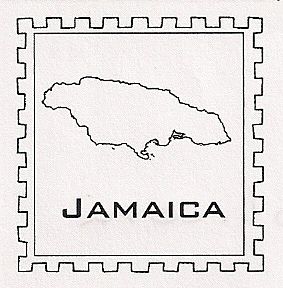 TEACHERS JAMAICA POST WOOD HANDLED RUBBER STAMP RW6032  