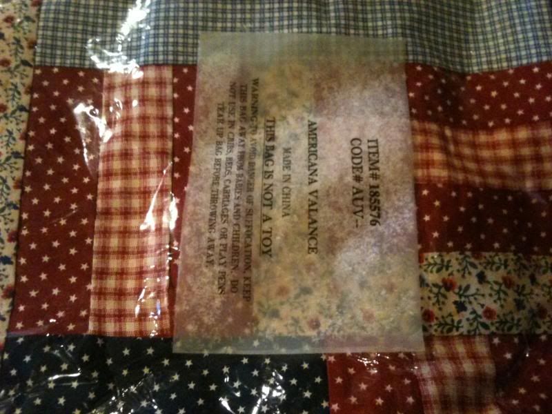 Americana Star Quilt Patchwork Valances  