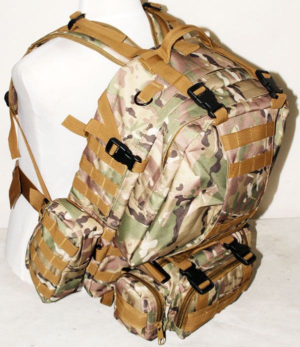 TACTICAL MOLLE ASSAULT BACKPACK BAG CAMO WOODLAND 3851  