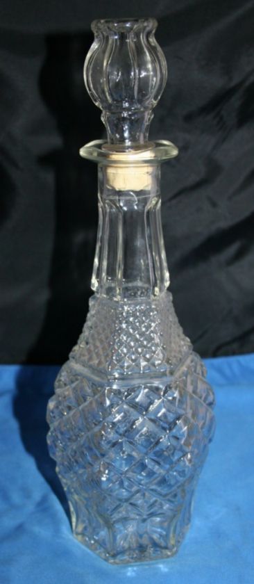 Anchor Hocking Wexford Whiskey Decanter Barware  