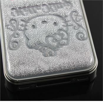 Cute Silver Bubble Hello Kitty Case Cover For IPhone 4 4G 4S+ Fred 