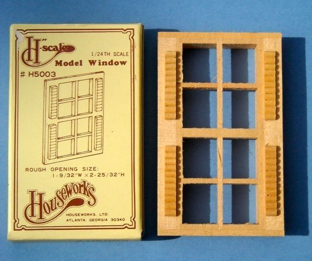 HOUSEWORKS DOLLHOUSE MODEL WINDOWS H5003  