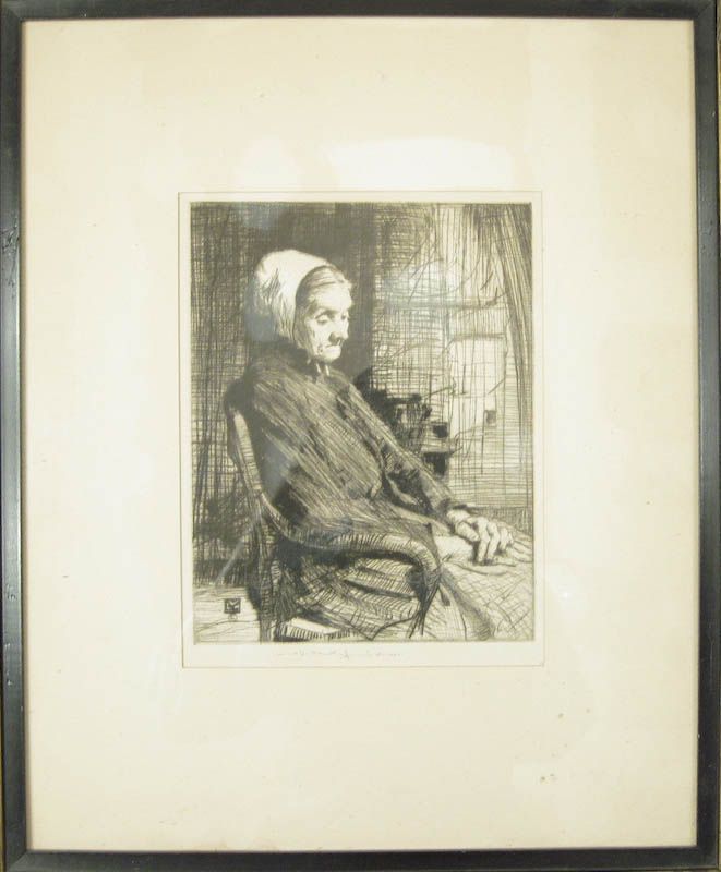 William Lee Hankey Original Signed Etching Print c.1920  