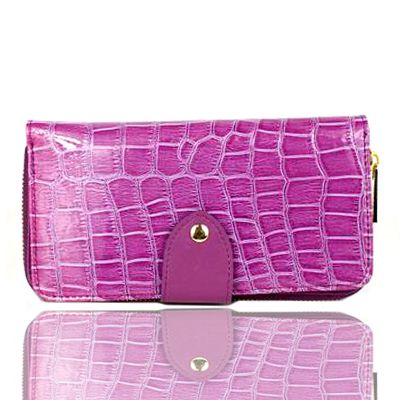 Womens Clutch Wallet Zip top & flip clasp close Hot  