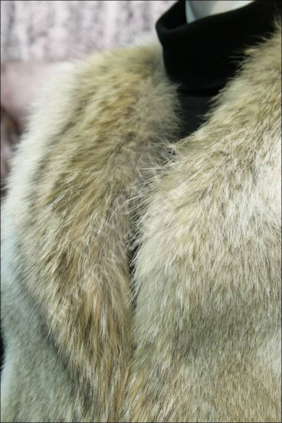 637 Coyote fur vest fur jacket  