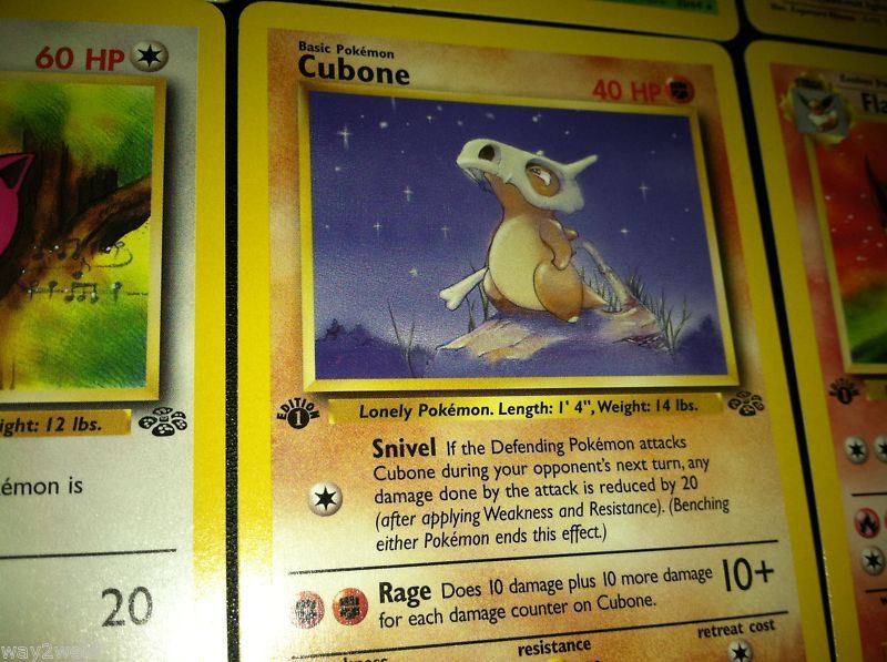 Pokemon 1st edition Cubone MINT LOW SHIP  