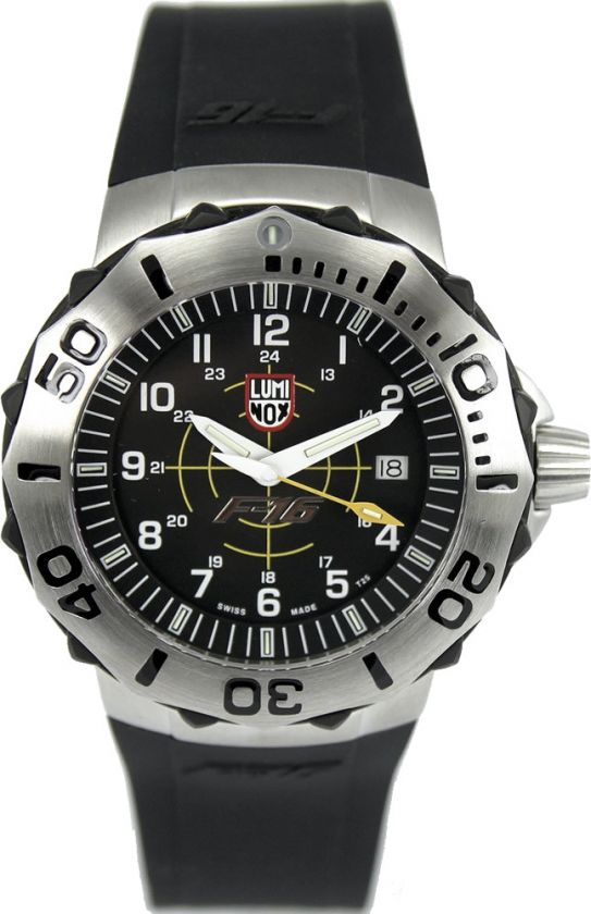 LUMINOX 9105 F 16 Black 44mm PU 200mts Swiss BRAND NEW  