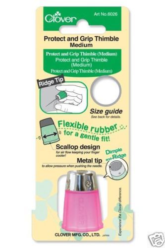 Clover Protect & Grip Thimble Size Medium Notion CL6026  