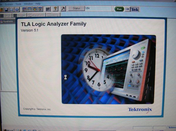 TEKTRONIX TLA714 LOGIC ANALYZER (2) TLA7P4 + SOFTWARE  