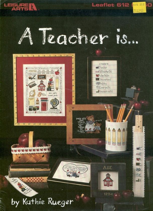 Leisure Arts A Teacher isCross Stitch Leaflet  