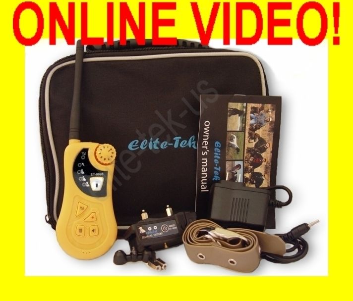 ELITE TEK REMOTE ET 9898 DOG TRAINING SHOCK COLLAR NEW  