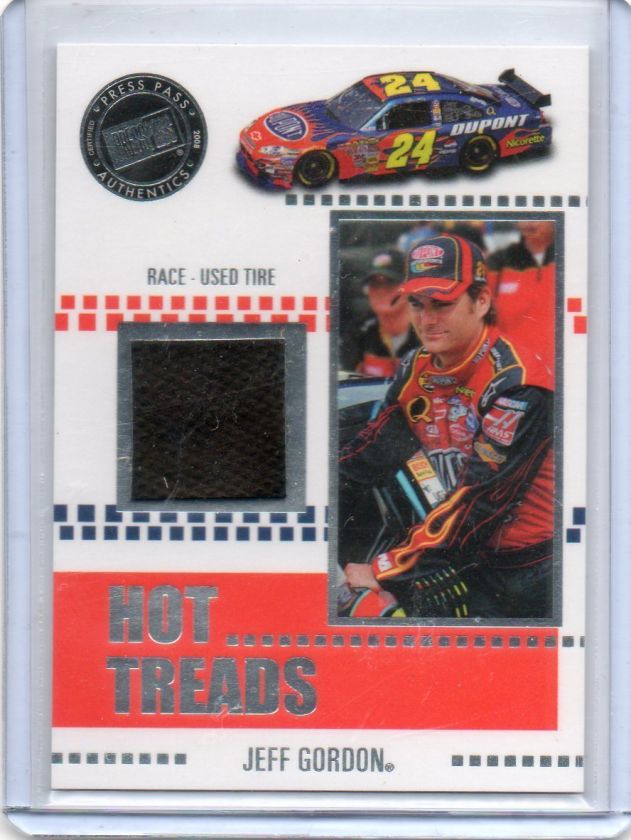 Jeff Gordon 2008 Press Pass VIP Hot Treads Race Used Tire  