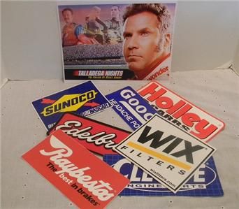 Talladega Nights Assorted Sponsorship Decal Stickers (new)  