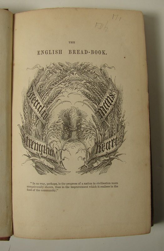 RARE 1857 First Edition ~ ENGLISH BREAD by Eliza Acton  