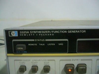   3325A Synthesizer Function Generator Tested to 20 MHz Sine Wave  