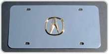 ACURA   GOLD   Vanity License Plate   TL RL TSX NSX  