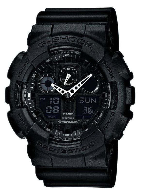   Authentic Casio G Shock Limited X LARGE Military Black Watch GA100 1A1