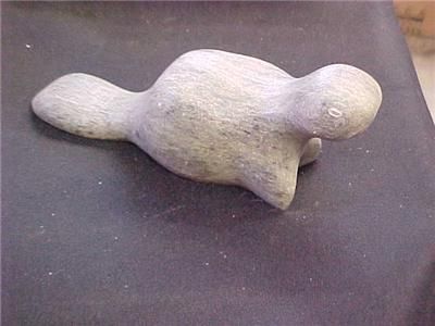 VINTAGE DIMU CARVED SOAPSTONE WALRUS L@@K  