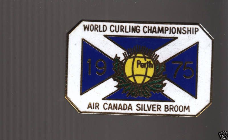 1975 WORLD CURLING CHAMPIONSHIPS Air Canada Broom PIN  