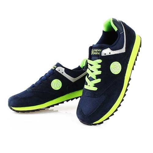 New MENS Paperplanes Running Navy/Green Air Force USsz  