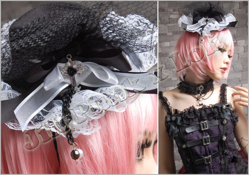 Lolita Goth GLP Gentry Derby Medieval Virtuous hat 108  